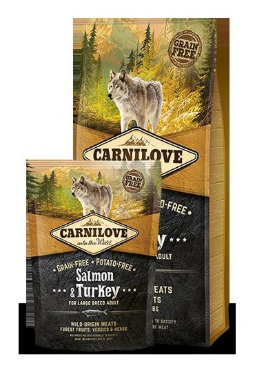 CARNILOVE SALMON & TURKEY LARGE ADULT 1.5 KG (Salmón y pavo) 