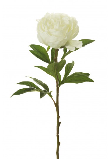 PEONIA ARTIFICIAL 69 CM CREMA