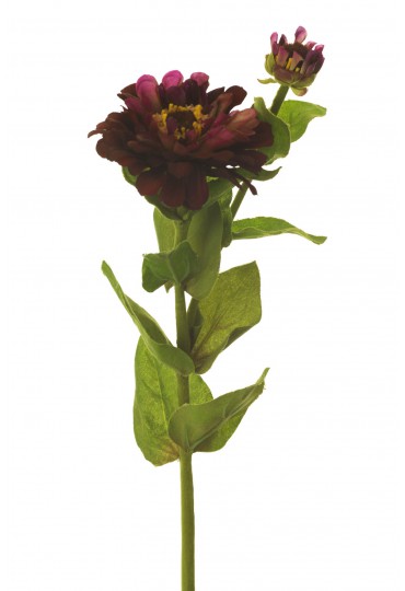 ZINNIA ARTIFICIAL 69 CM BURDEOS