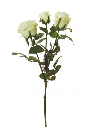 RAMANAJE ROSA ARTIFICIAL 61CM BLANCO