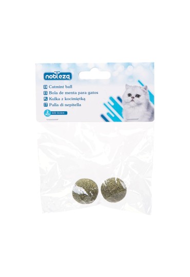 Bola De Menta Para Gatos D2.8Cm 2Uds