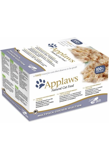 Applaws Cat Tarrina Multipack Pollo 8X60gr