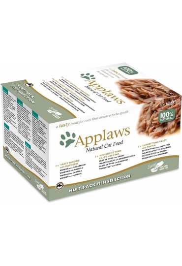 Applaws Cat Tarrina Multipack Pescado 8X60gr