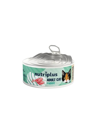 Nutriplus Gatos Comida Humeda Adulto Conejo 85Gr