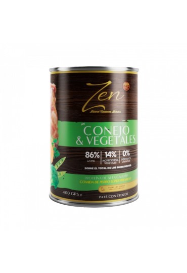 Zen Lata Perro Conejo Y Vegetales 400Gr