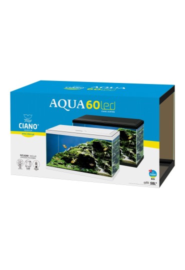 ACUARIO AQUA 60 LED NEGRO