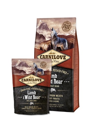 CARNILOVE CANINE ADULT CORDERO & JABALI