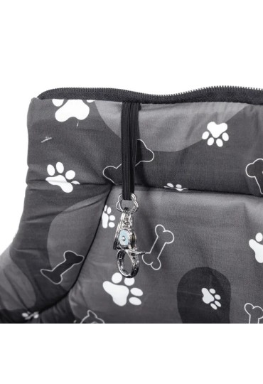 BOLSO ESTAMPADO PARA MASCOTAS NEGRO