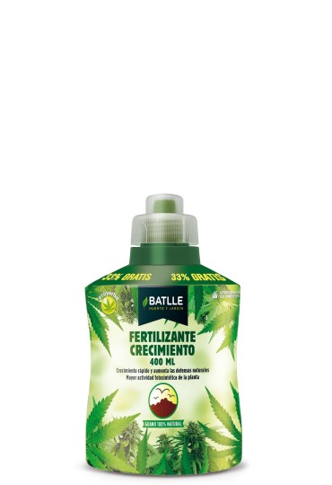 BATLLE FERTILIZANTE  ECOYERBA CRECIMIENTO 400 ML