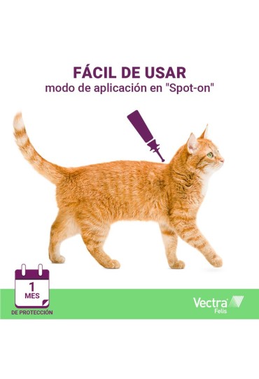 VECTRA FELIS 3D GATO 3 PIPETAS HASTA 10 KGS.