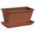 JARDINERA PLASTICO DOMUS BRONCE