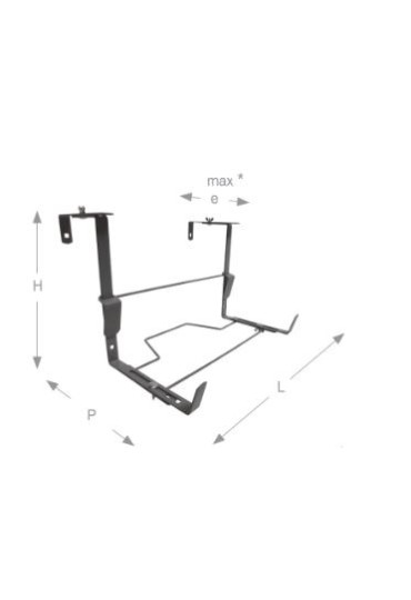 Soporte Jardinera Adaptable Pq Antracita